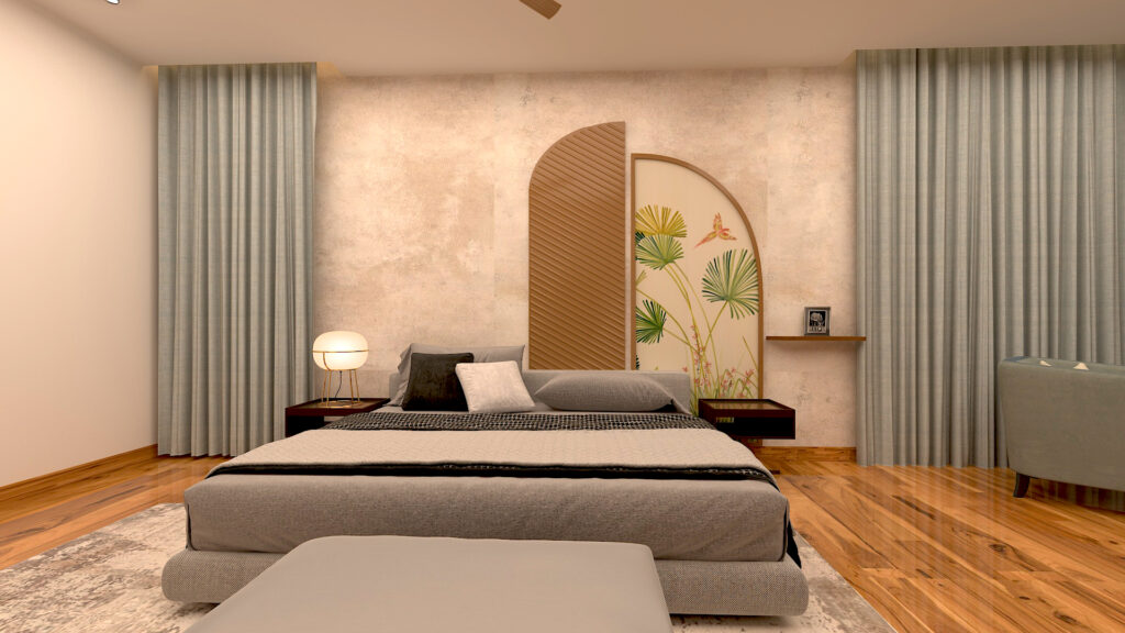 12 master bedroom bed wall view