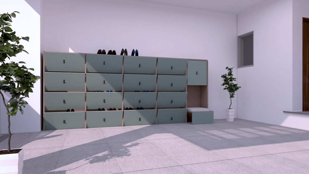 out side shoe rack